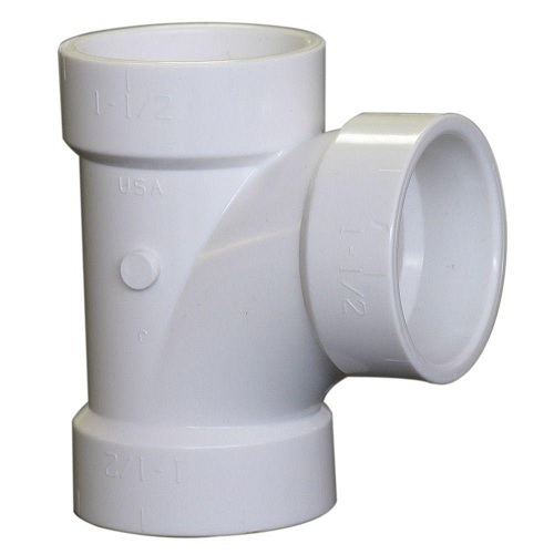 Ashirvad Pushfit UPVC Tee Double Socket 87 Degree (T) 12x8 Inch, 2556518